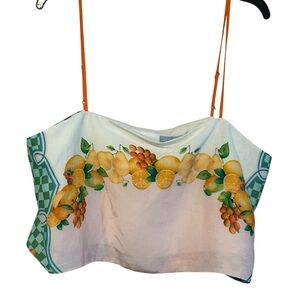 New Antonio Melani Callista Printed Multi Fruit Top Tank Size 14 Coordinating